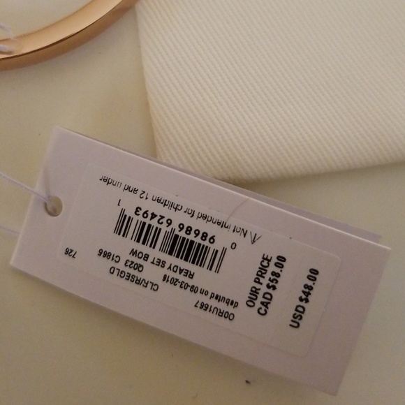 Kate Spade Ready Set Bow Bangle Rose Gold - Picture 4 of 7